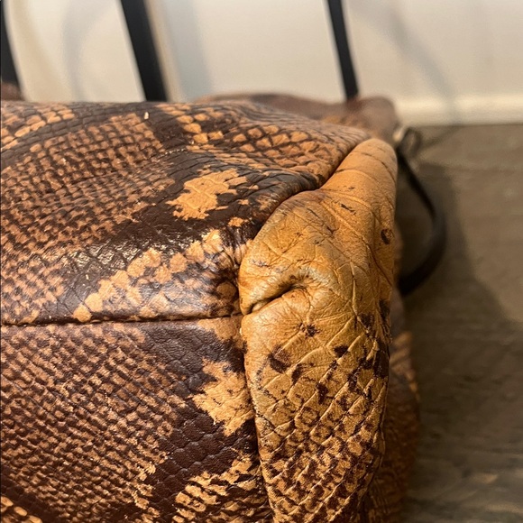 COACH LIMITED EDITION PHOEBE PYTHON LEATHER SHOULDER/TOTE - Picture 8 of 15